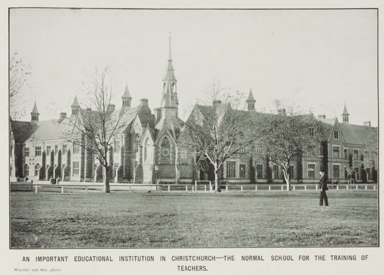 An important educational institution in Christchurch - the Normal School for the training of teachers, 1912