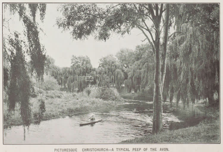 Picturesque Christchurch - a typical peep of the Avon, 1913