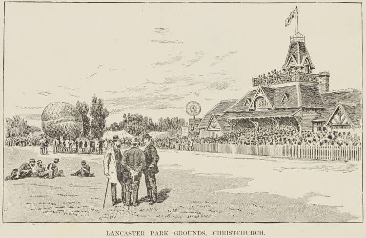 Lancaster Park grounds, Christchurch, 1890