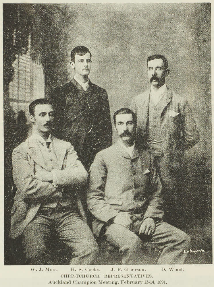 Christchurch representatives. Auckland champion meeting, February 13-14, 1891, 1890