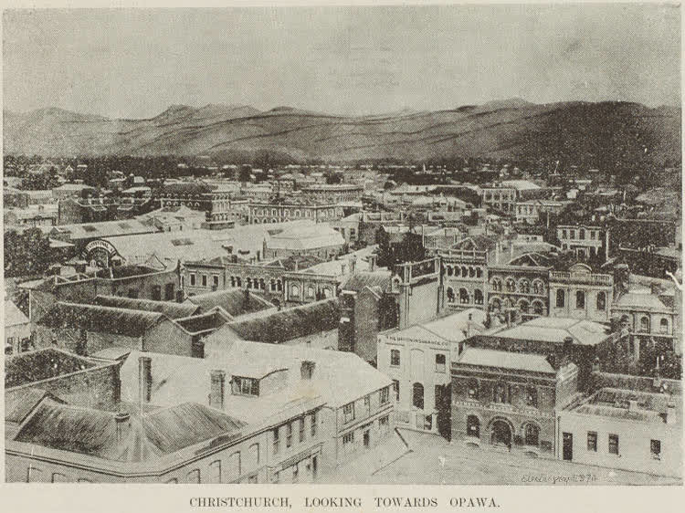 Christchurch, looking towards Opawa, 1891