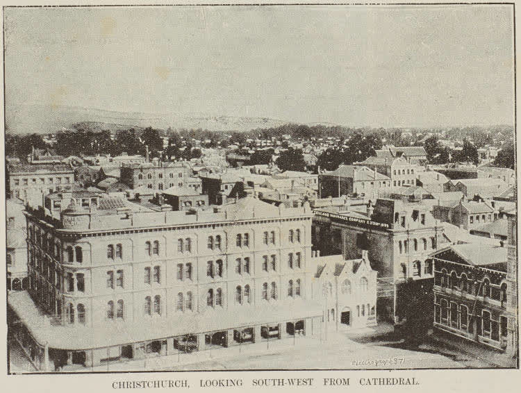 Christchurch, looking south-west from cathedral, 1891