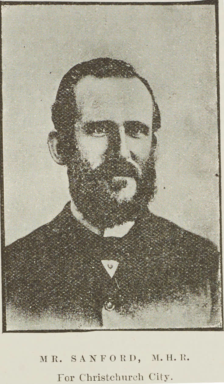Mr Sanford, M.H.R. For Christchurch City, 1891