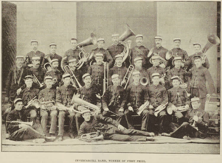 Invercargill Band, winner of first prize, 1894