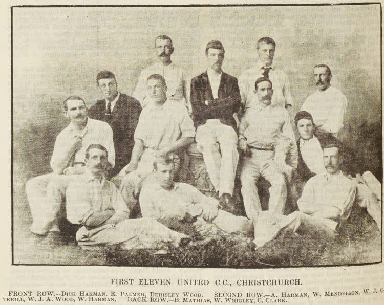First Eleven United C.C., Christchurch, 1894
