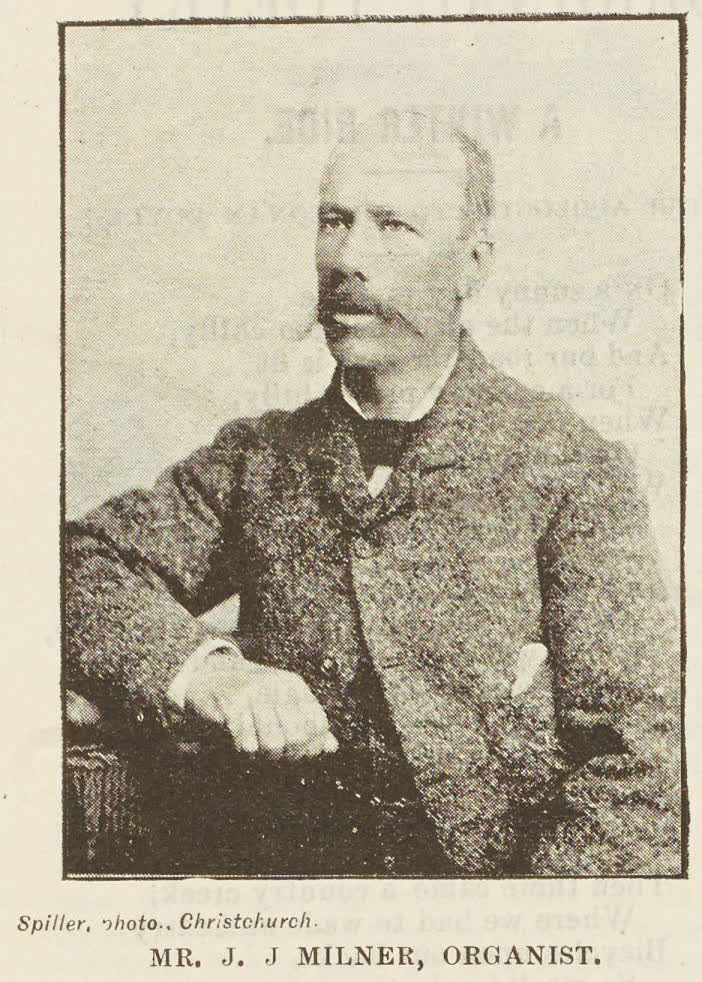 Mr J J Milner, organist, 1894