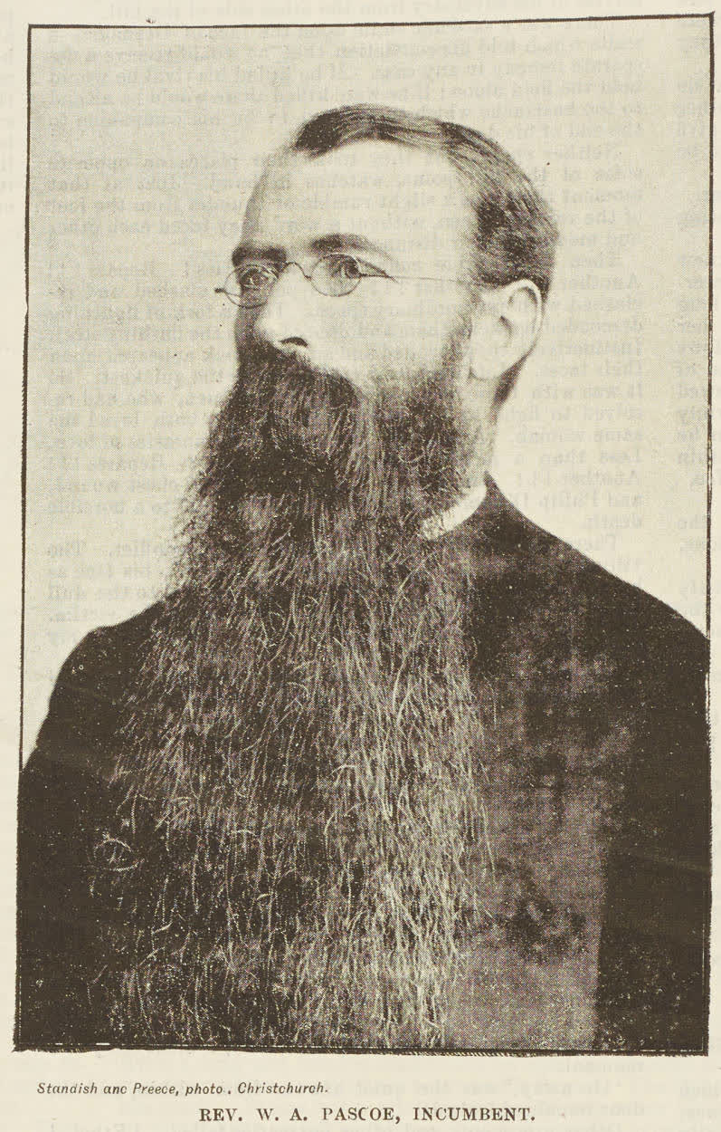 Rev. W A Pascoe, Incumbent, 1894