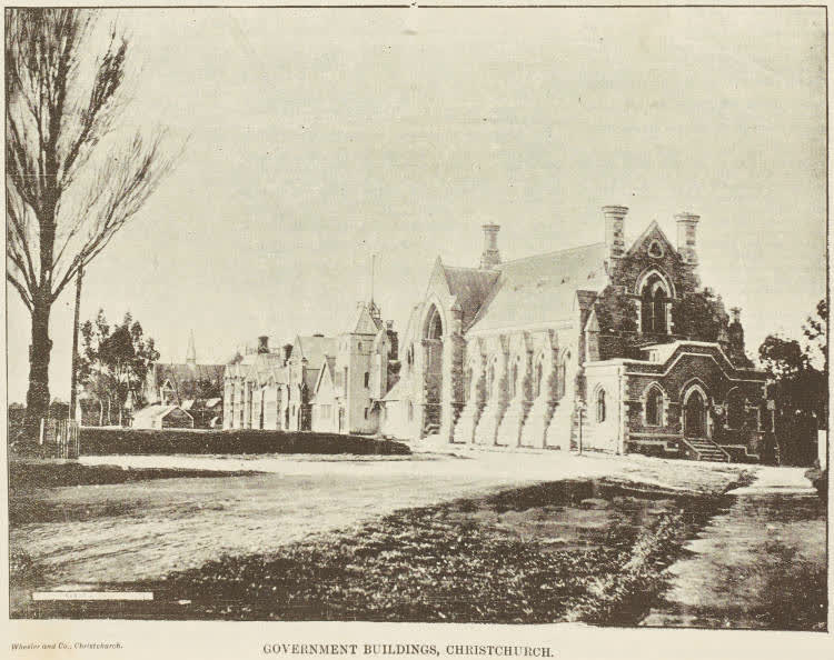Government buildings in Christchurch, 1894