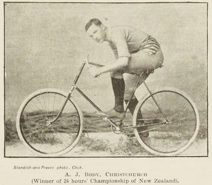 A. J. Body, Christchurch (Winner of 24 Hours' Championship of New Zealand), 1894