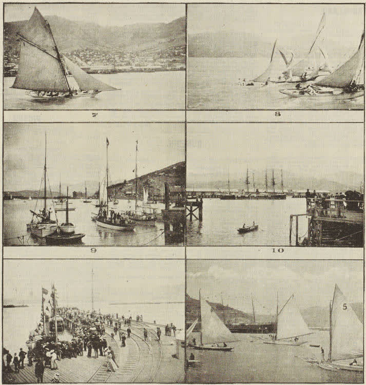 Snap-shots at Lyttelton Regatta, 1895