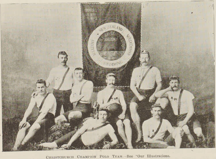Christchurch champion polo team, 1895