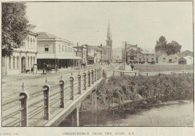 Christchurch from the Avon, N.Z., 1895
