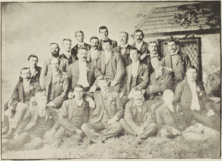 Swimming celebrities from New Zealand and New South Wales, 1895