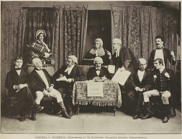 Bardell vs. Pickwick: performed by Te Rangatira Dramatic Society, Christchurch, 1895