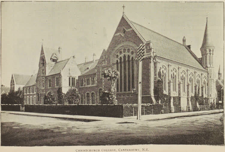 Christchurch College, Canterbury, N.Z., 1895