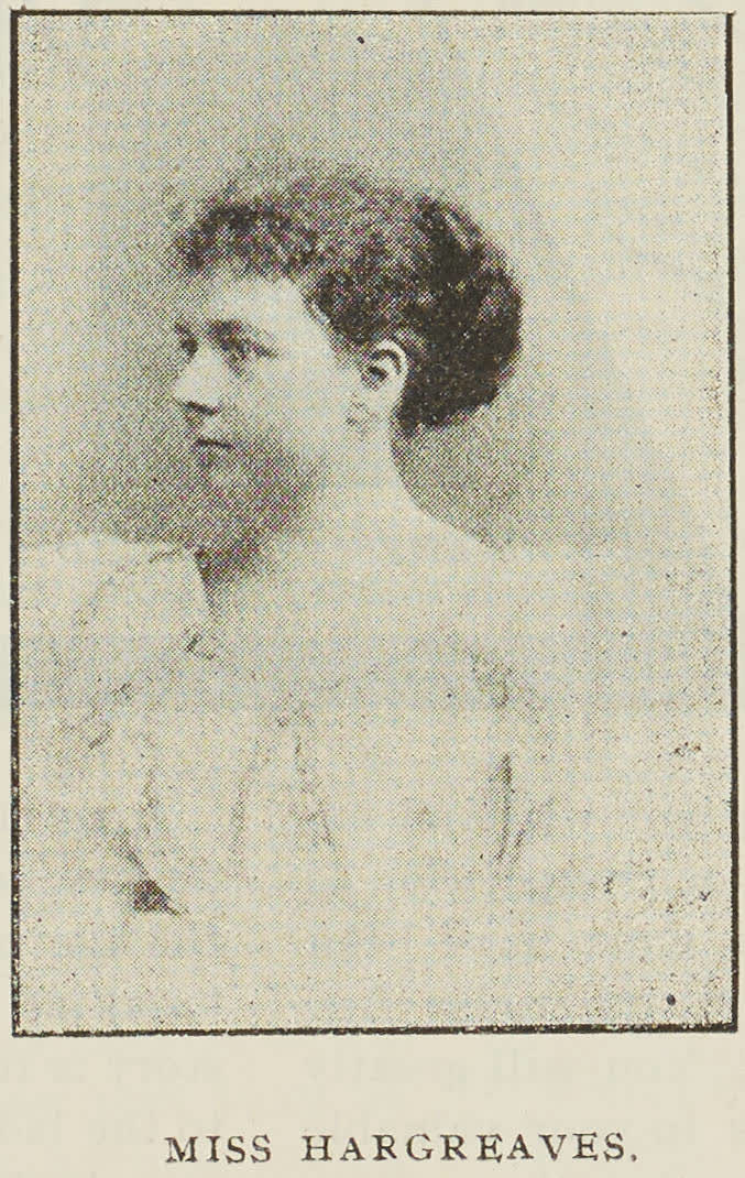 Miss Hargreaves, 1895