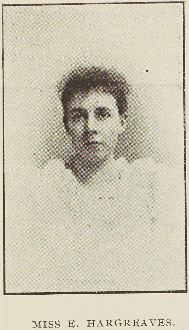 Miss E. Hargreaves, 1895