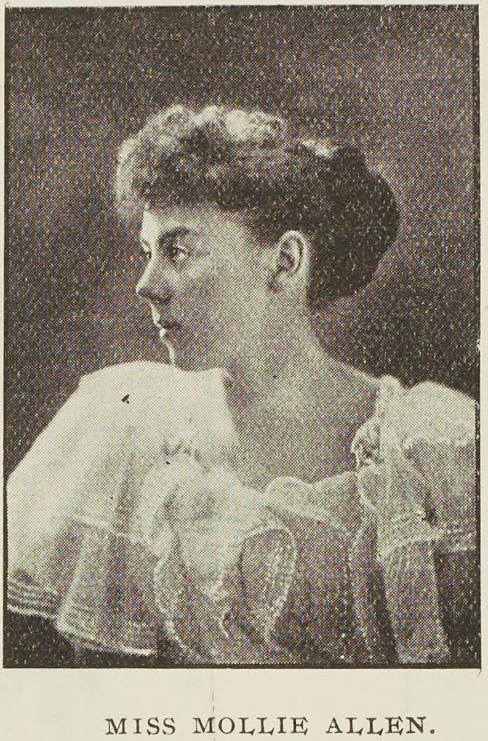 Miss Mollie Allen, 1895