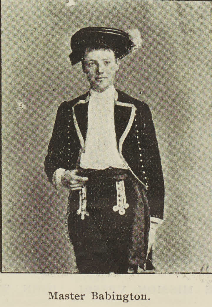 Master Babington, 1895