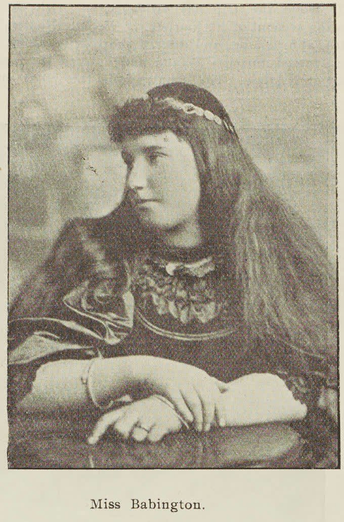 Miss Babington, 1895