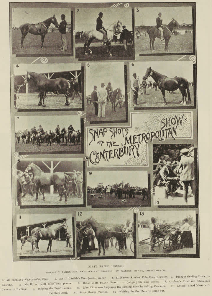 Snapshots at the Canterbury Metropolitan Show, 1895