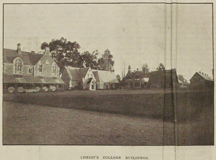 Christ's College buildings, 1896