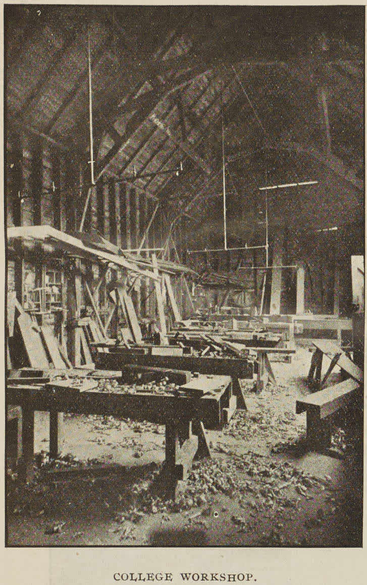 College workshop, 1896