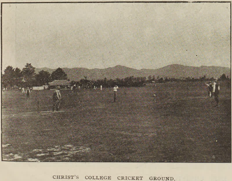 Christ's College cricket ground, 1896