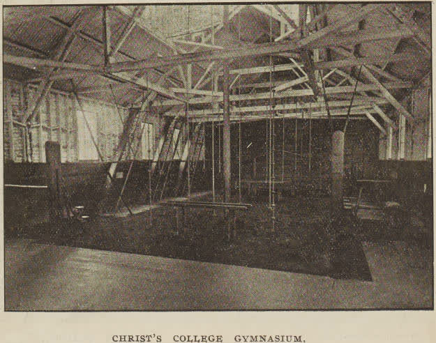 Christ's College gymnasium, 1896