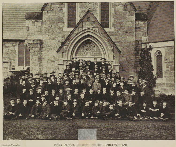 Upper School, Christ's College, Christchurch, 1896