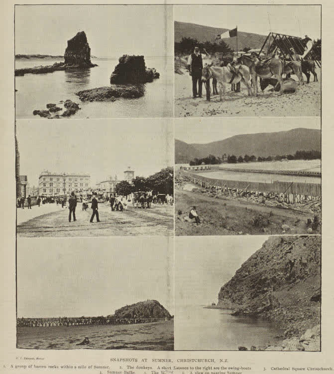 Snapshots at Sumner, Christchurch, N.Z., 1896