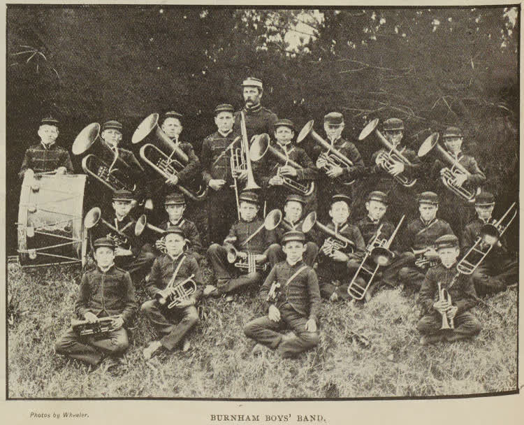 Burnham boys' band, 1896