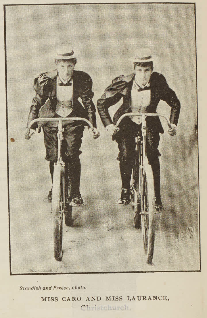 Miss Caro and Miss Laurance, Christchurch, 1896