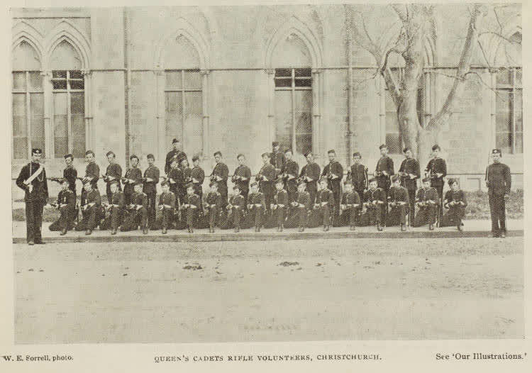 Queen's Cadets Rifle Volunteers, Christchurch, 1896