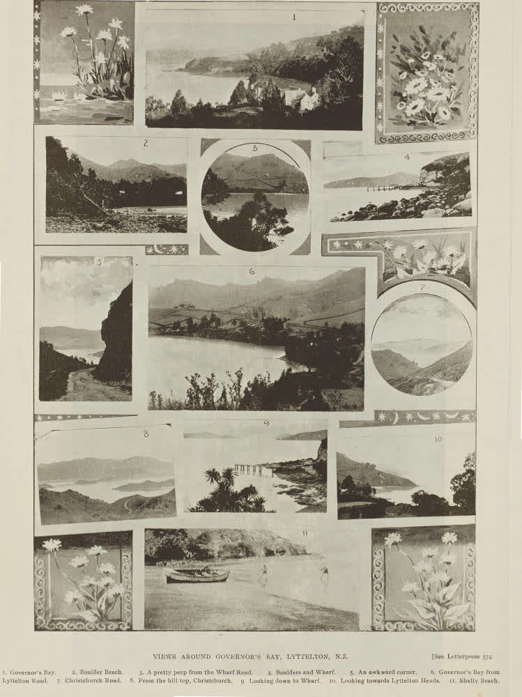 Views around Governor's Bay, Lyttelton, N.Z., 1896