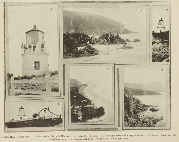 A trip to the Lighthouse, Godley Heads, Lyttelton, 1896