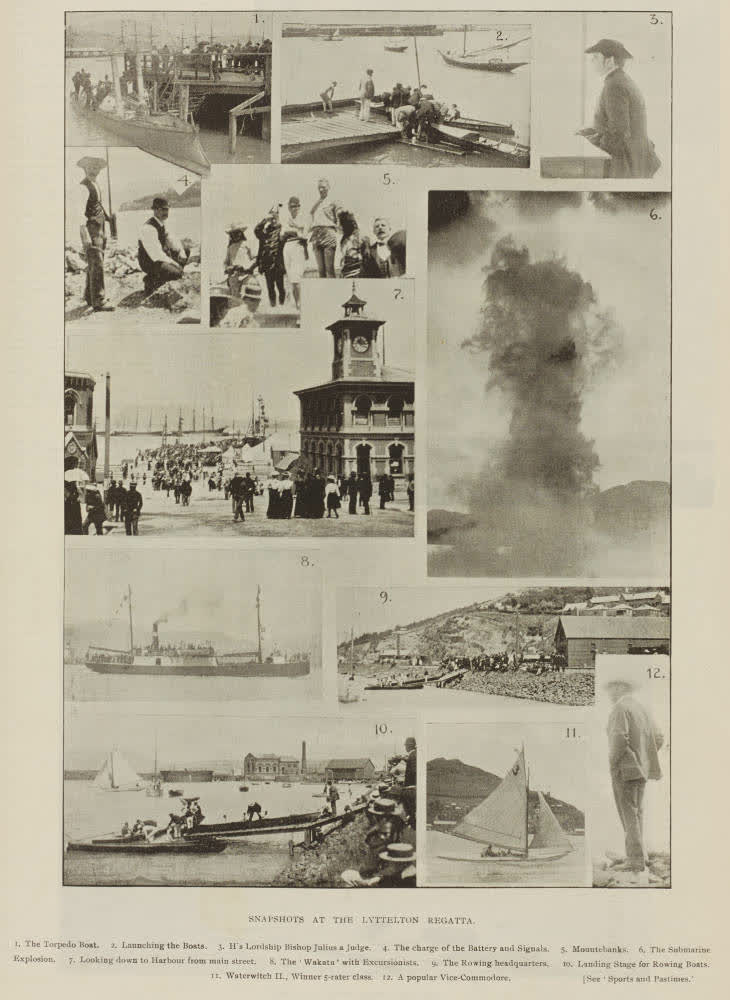 Snapshots at the Lyttelton regatta, 1897