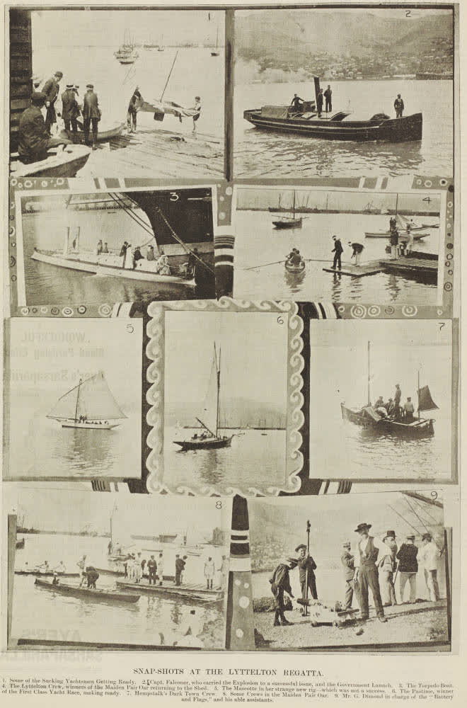 Snap-shots at the Lyttelton Regatta, 1898
