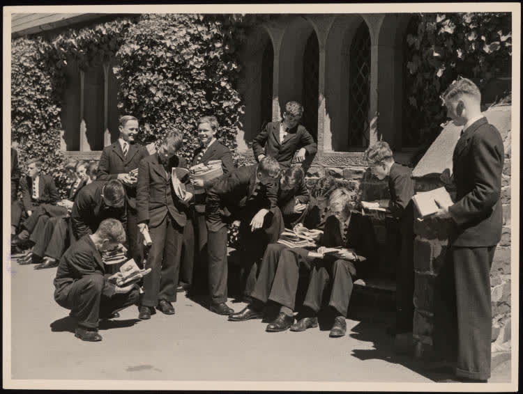 Christ's College students, Christchurch, 1950