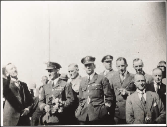 The mayor and the aviator, Māngere, 1928, 1928