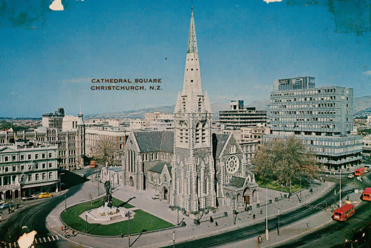 Christchurch Cathedral, Cathedral Square, 1960