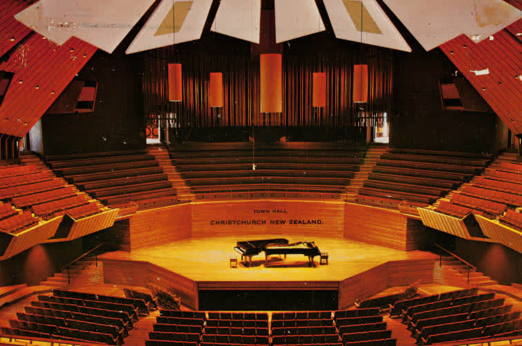 Christchurch Town Hall auditorium, 1970