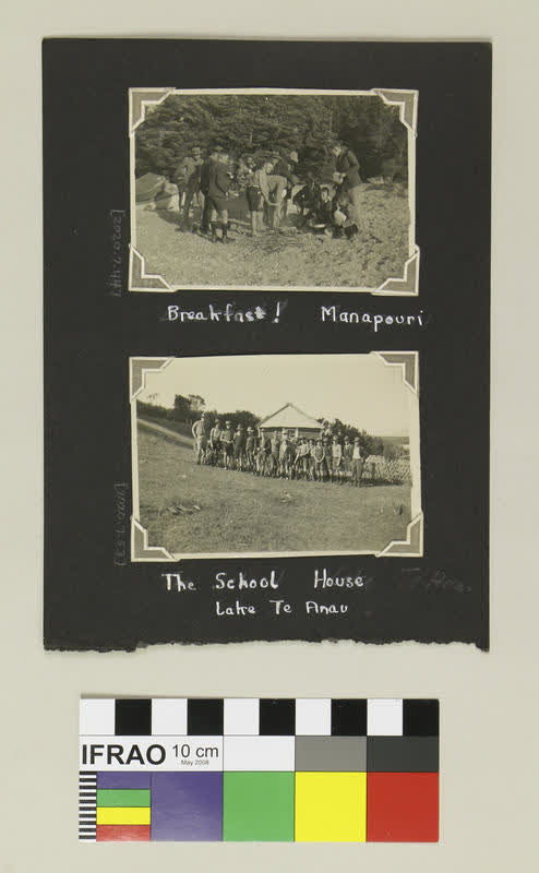 Photograph: Breakfast! Manapouri, 1937