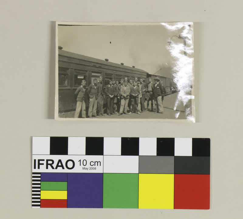 Photograph: On Oamaru Station, 1937