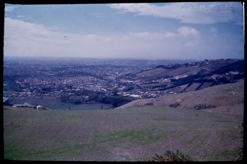 Back to Christchurch : Part of City & Canterbury Plains from Cashmere on the Port Hills, 1959