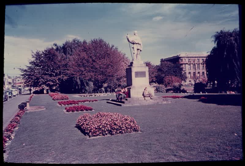 Christchurch, the Captain Scott statue, 1959