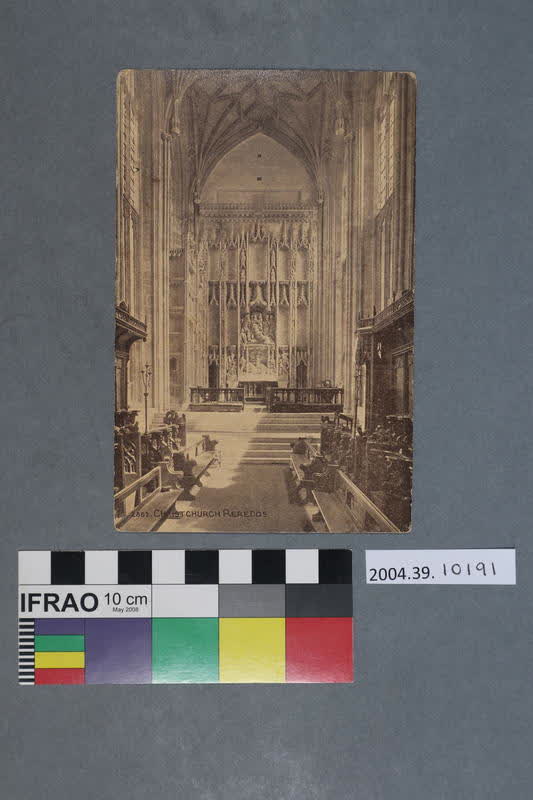 Postcard: Christchurch Reredos, 1922