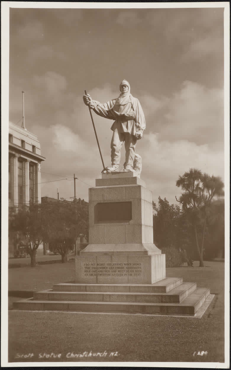 Scott Statue, Christchurch, 1930