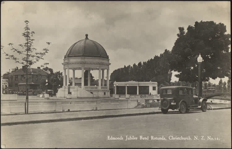 Edmonds Jubilee Band Rotunda, Christchurch, NZ, 1930