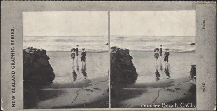 Sumner Beach, Christchurch, 1900